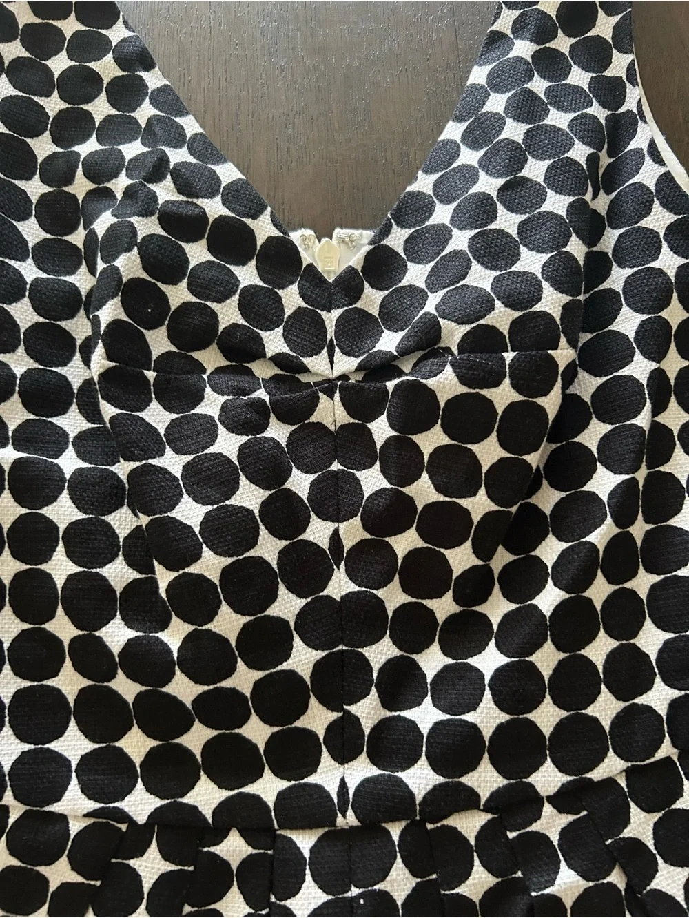 Banana republic & Marimekko black and white polka dot a line dress